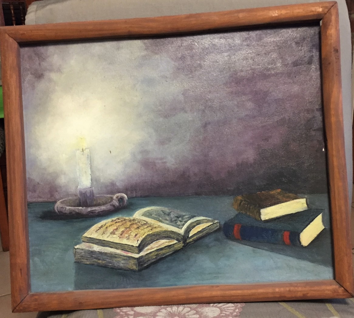 Candle light and Bible