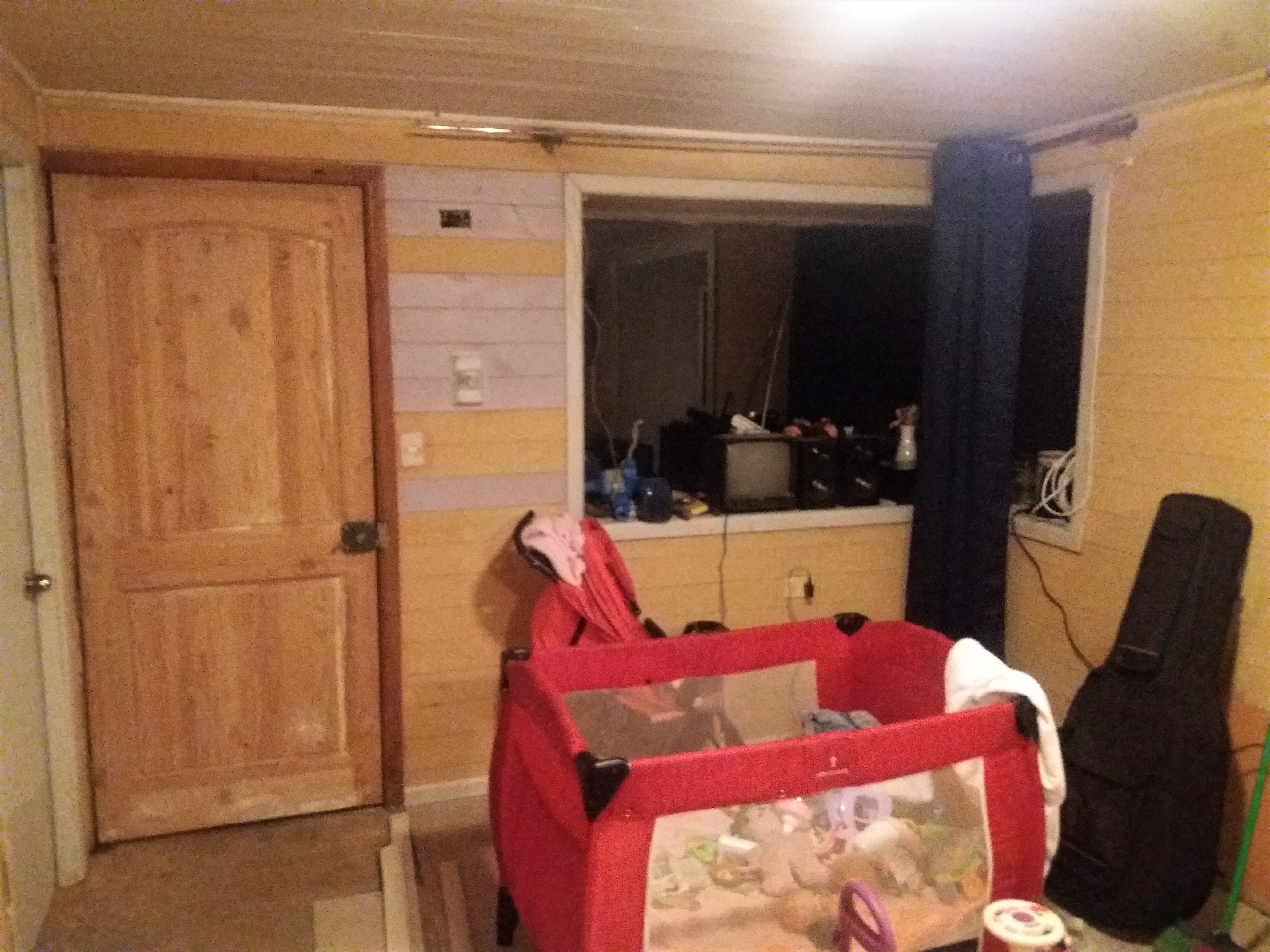 new larger front door installed