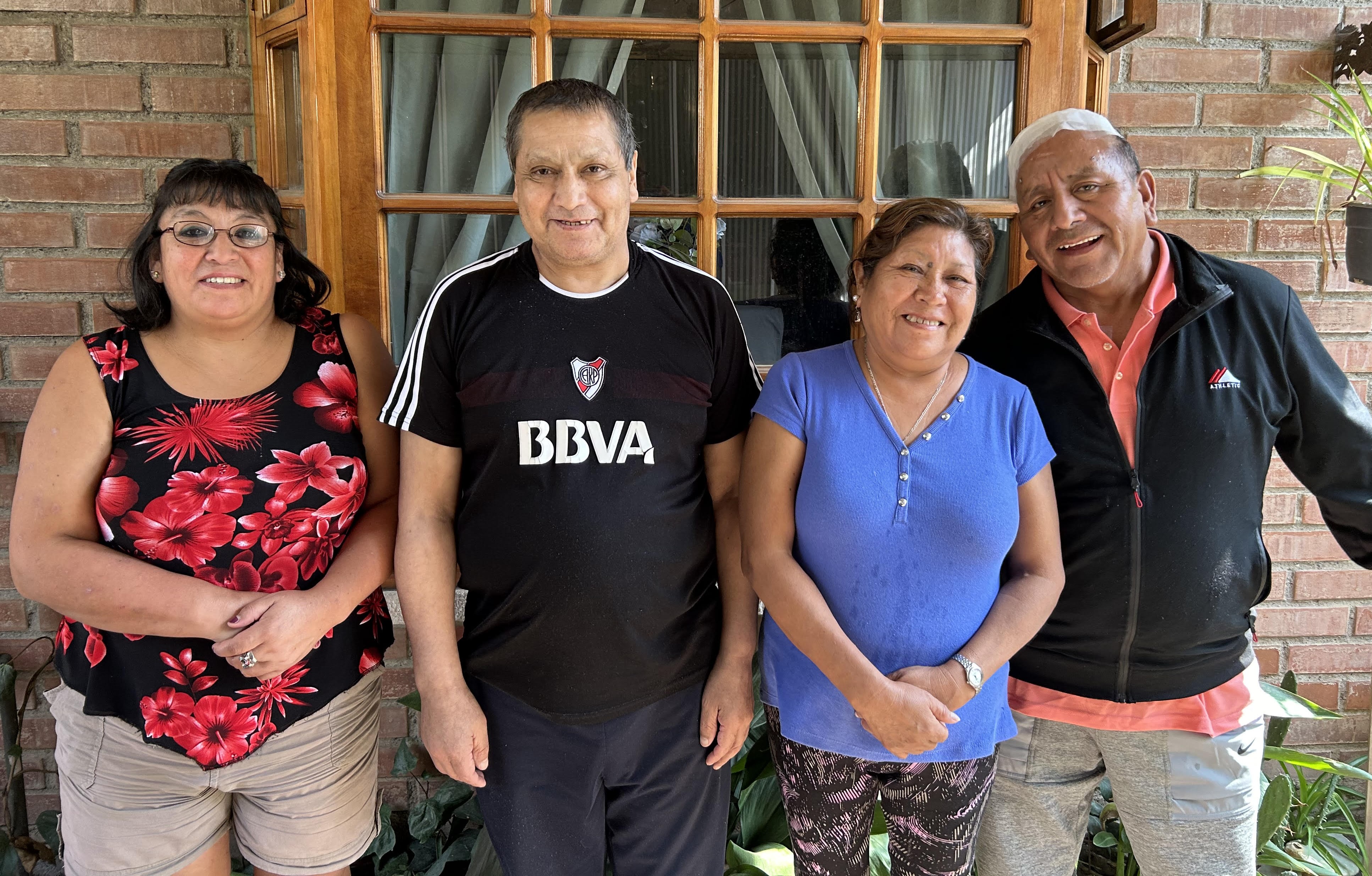 Bruno y Norma con Calixto y Trinidad